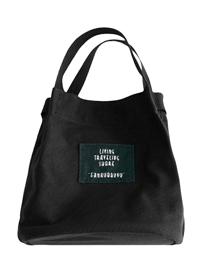 OUTAD Zipper Tote Bag Black