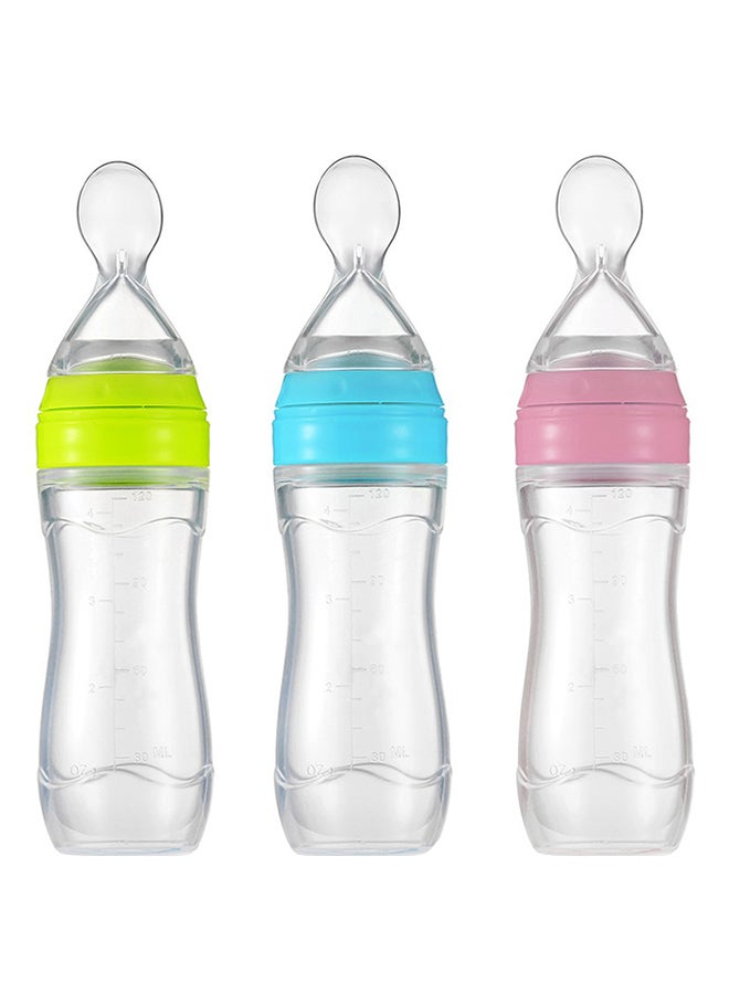 آنسيلف زجاجات إرضاع لتوزيع الطعام ومضادة للتسرب سعة 120 مل من 3 قطع - Image 1