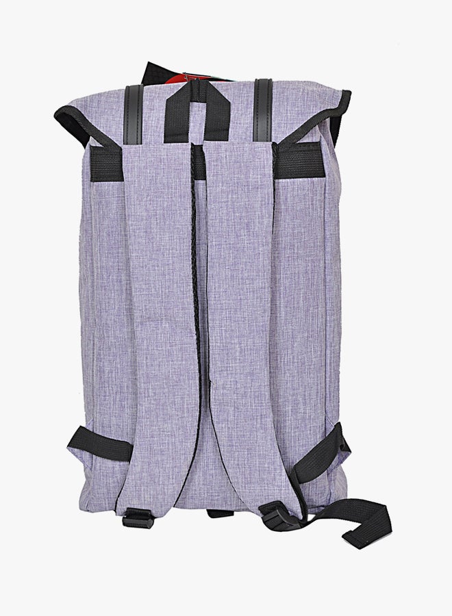 Track - Buckle Closure Hiking Backpack Light Purple/Black - Image 1