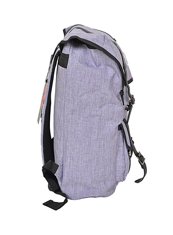 Track - Buckle Closure Hiking Backpack Light Purple/Black - Image 1