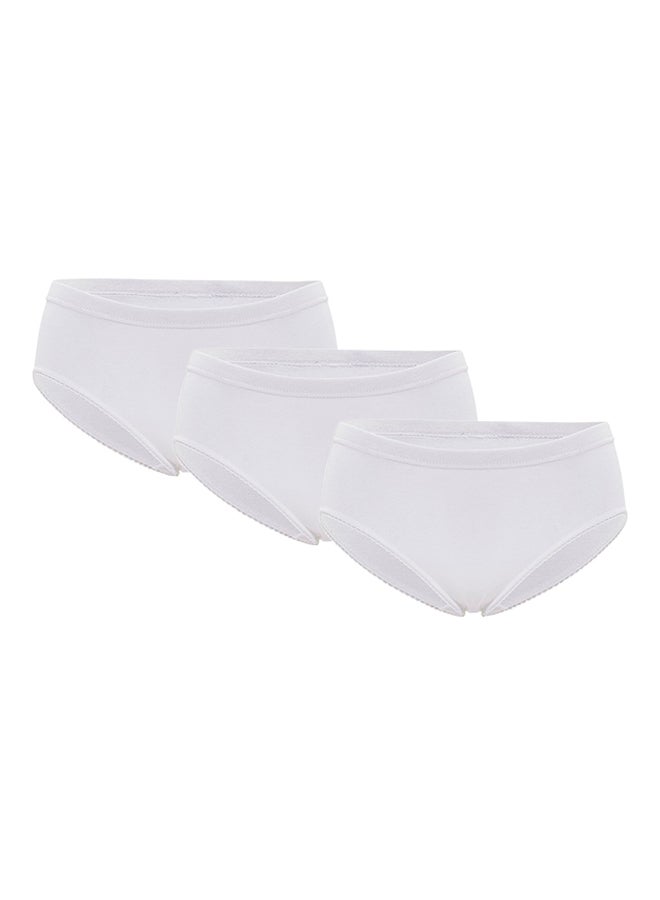 BYC - Pack Of 3 Cotton Briefs BY1701LW White - Image 1