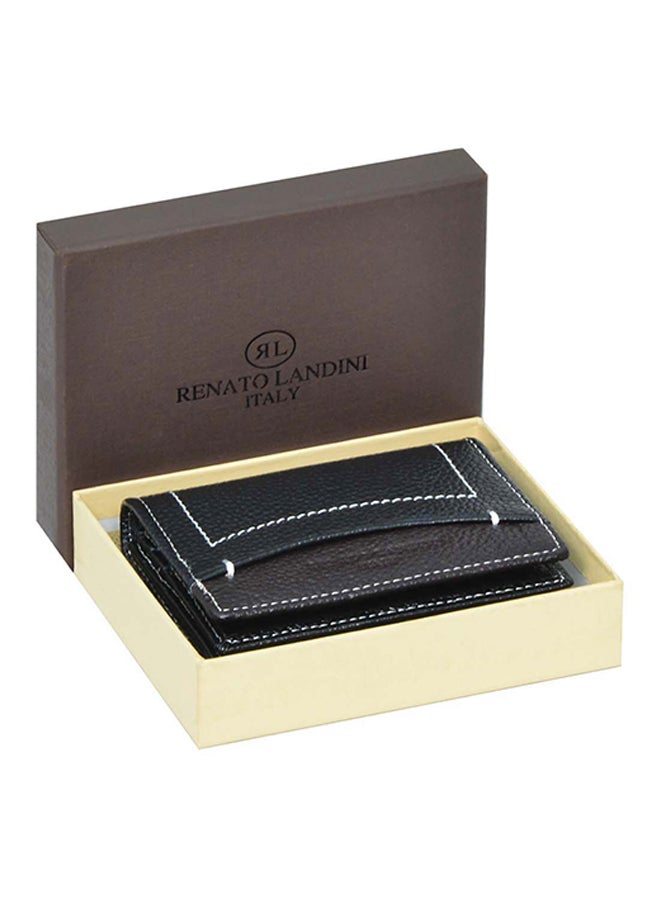 RENATO LANDINI Treasure Bi-Fold Wallet Black/Brown  - Image 3