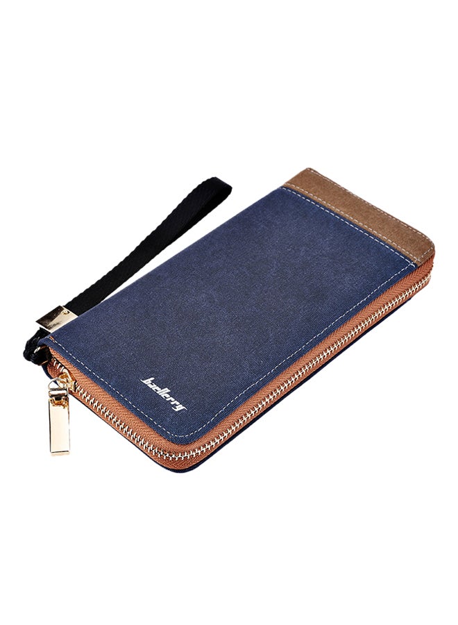 Canvas Baellerry Long Wallet Blue - Image 1