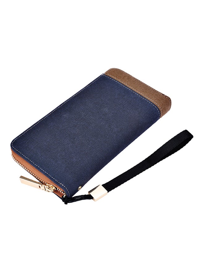 Canvas Baellerry Long Wallet Blue - Image 2