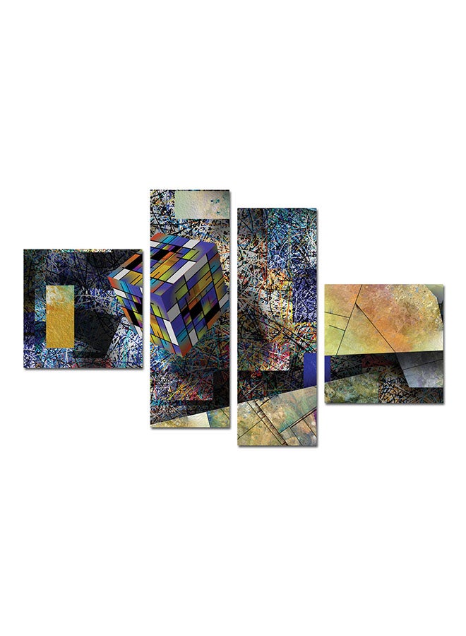 لوحة جدارية بدون إطار لديكور الحائط الأرجواني/الأزرق 100x60x0.3Ø³Ù†ØªÙŠÙ…ØªØ±