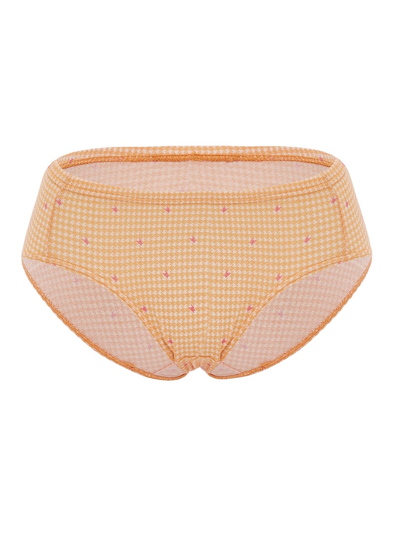 BYC - Pack Of 3 Printed Cotton Briefs BYL7719 Light Yellow/Light Orange/Purple - Image 1