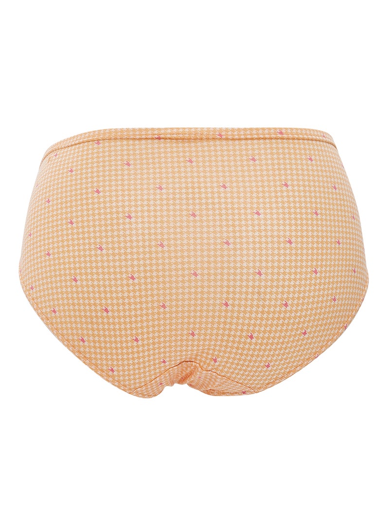 BYC - Pack Of 3 Printed Cotton Briefs BYL7719 Light Yellow/Light Orange/Purple - Image 1