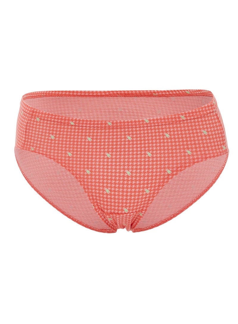 BYC - Pack Of 3 Printed Cotton Briefs BYL7719 Light Yellow/Light Orange/Purple - Image 1