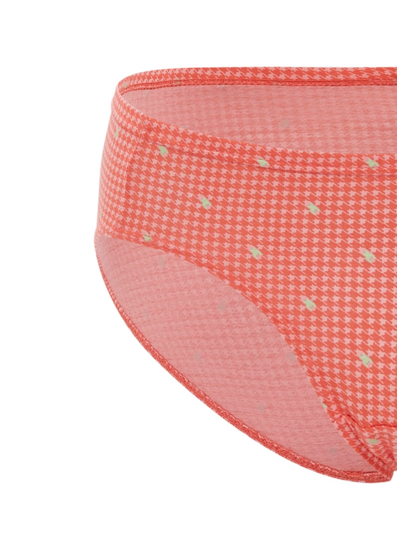 BYC - Pack Of 3 Printed Cotton Briefs BYL7719 Light Yellow/Light Orange/Purple - Image 1