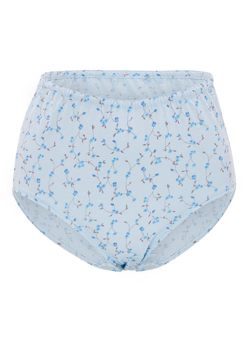 BYC - Pack Of 3 Floral Print Cotton Briefs BYL8216 Light Pink/Dark Pink/Light Blue - Image 1