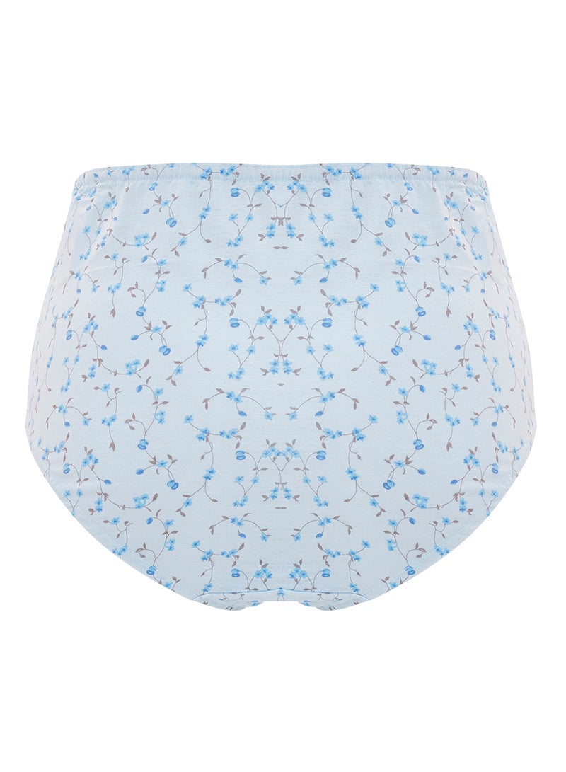 BYC - Pack Of 3 Floral Print Cotton Briefs BYL8216 Light Pink/Dark Pink/Light Blue - Image 1
