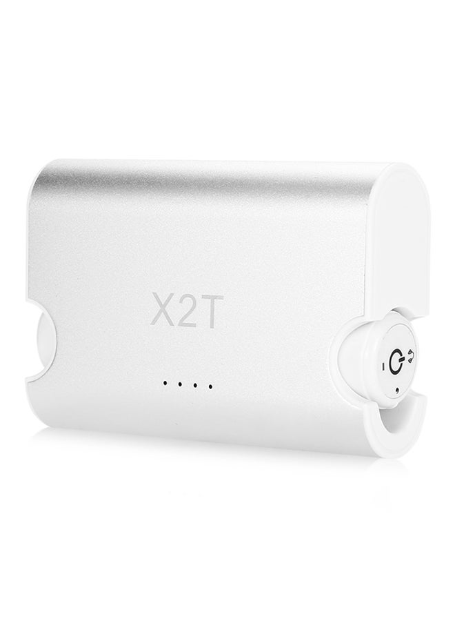 Mini X2T Double Wireless Bluetooth Headset White