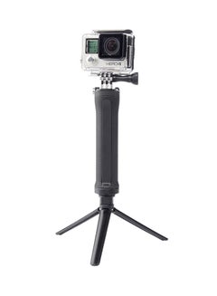 Generic Waterproof 3 Way Foldable Tripod Mount For Go Pro Black  - Image 2