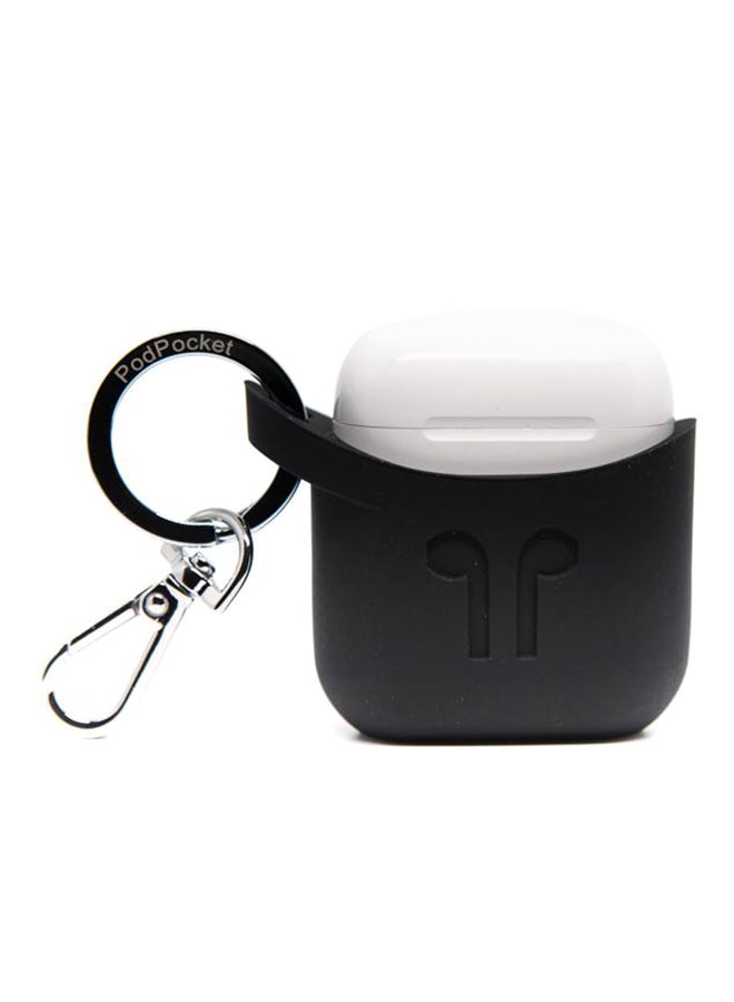PodPocket - Silicone Case For Apple AirPods Black - Image 1