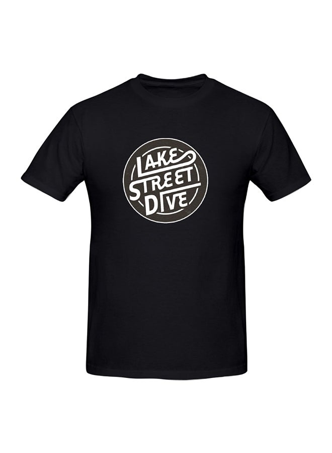 Lake Street Dive Printed Cotton Short Sleeve T-shirt Black  - Image 1