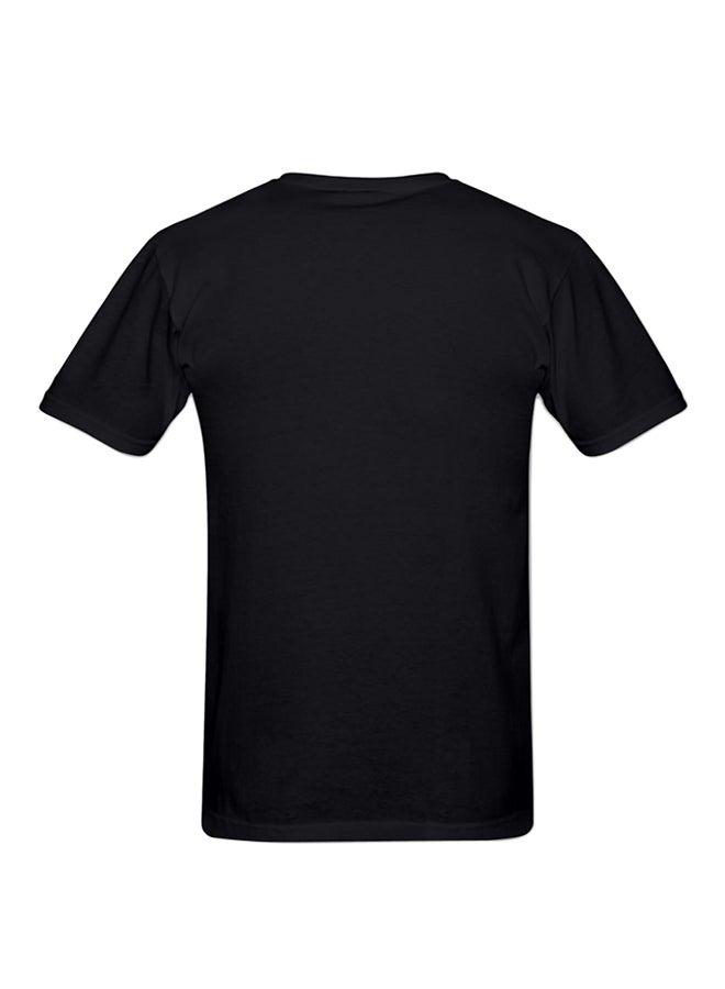 Jurassic Printed Cotton Short Sleeves T-Shirt Black  - Image 2
