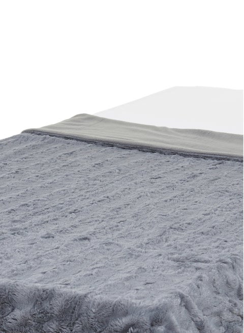 Myggblom Throw polyester Grey 130x170cm