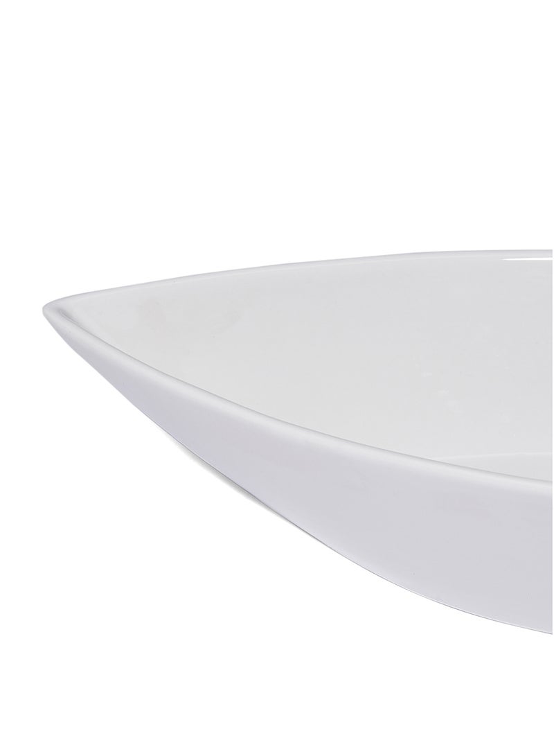 SYMPHONY Oval Bowl White 34 x 13centimeter - Image 2