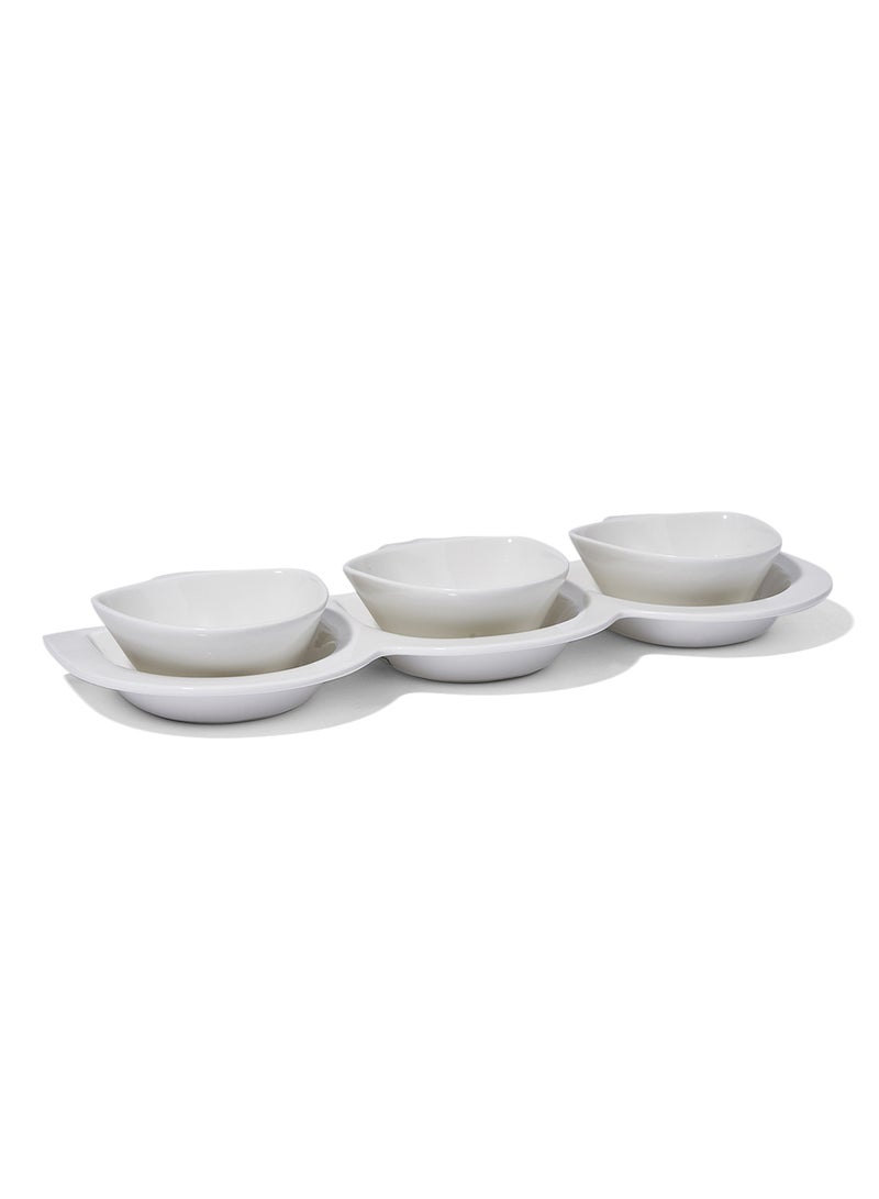 SYMPHONY 3-Piece Paletta Serving Bowl Set White - Image 1
