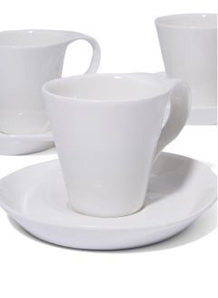 8-Piece Cappuccino Cup And Saucer Set White 240ml - v1537085454/N17285737A_2