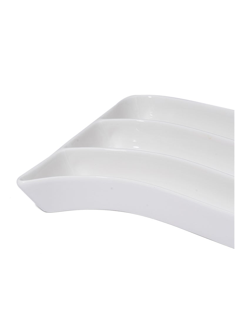 SYMPHONY Three Division Plate White 29centimeter - Image 2