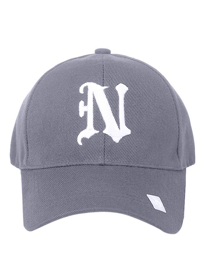 Embroidery Hip Hop Snapback Hat Grey  - Image 1