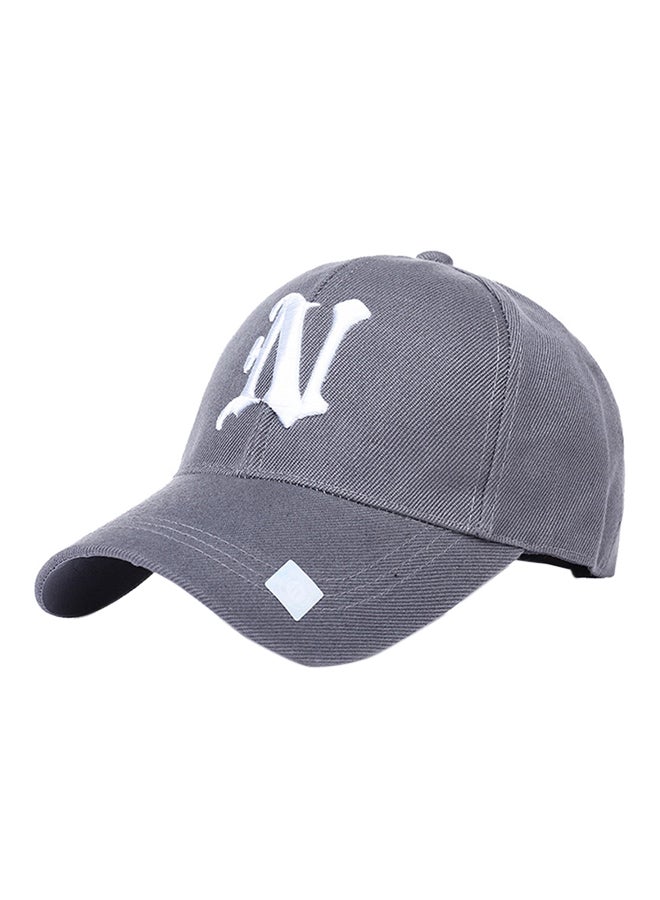 Embroidery Hip Hop Snapback Hat Grey  - Image 4