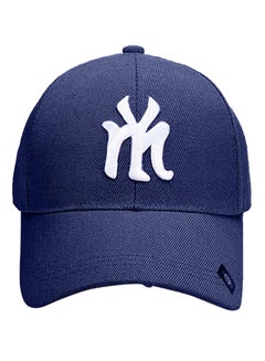 NY Embroidery Hip Hop Snapback Hat Blue