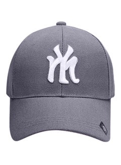 NY Embroidery Hip Hop Snapback Hat Grey