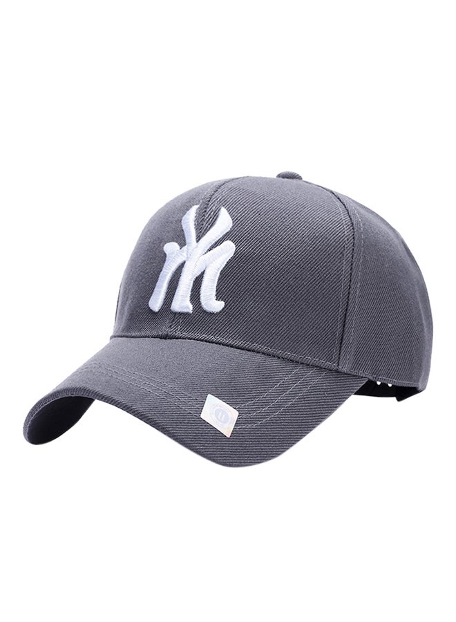 Generic - NY Embroidery Hip Hop Snapback Hat Grey - Image 1