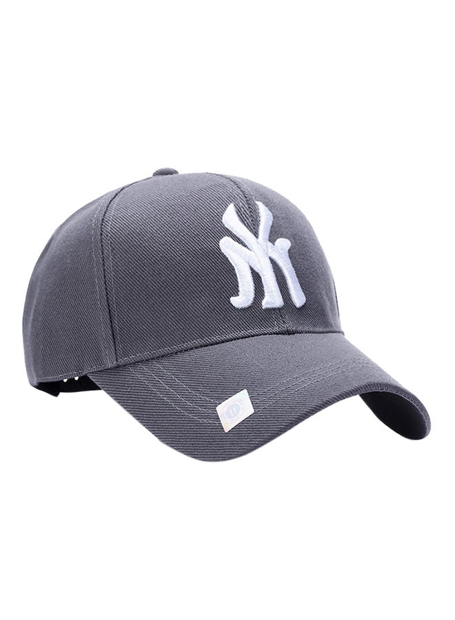 Generic - NY Embroidery Hip Hop Snapback Hat Grey - Image 1