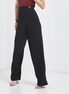 Derri Eyelet Wide Trouser Me Black