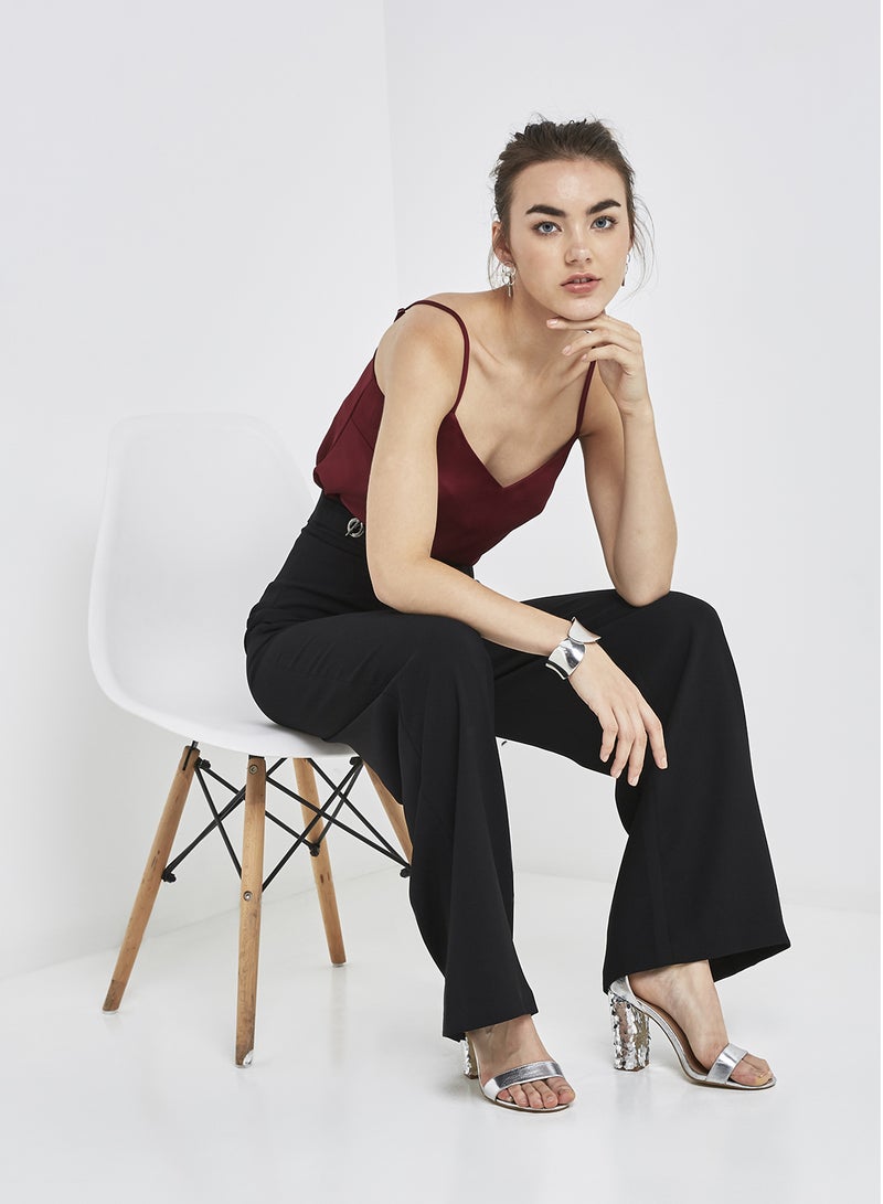 Coast - Derri Eyelet Wide Trouser Me Black - Image 1