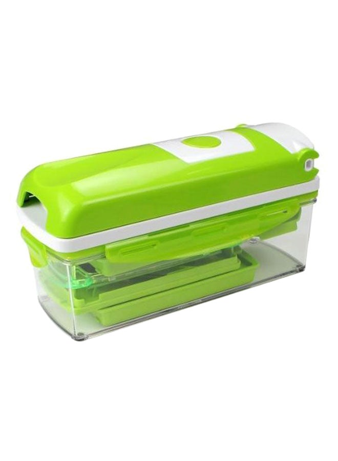 Generic - Fruit And Vegetable Slicer Green/White/Clear - Image 1
