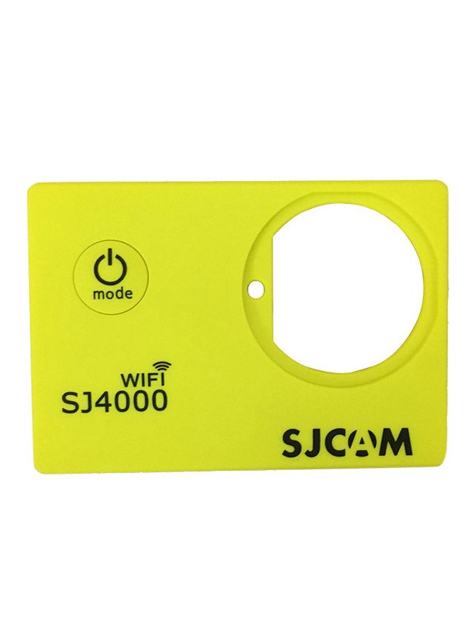 SJCAM - Replacement Front Cover Faceplate For SJ4000 Wi-Fi Action Camera Yellow - Image 1