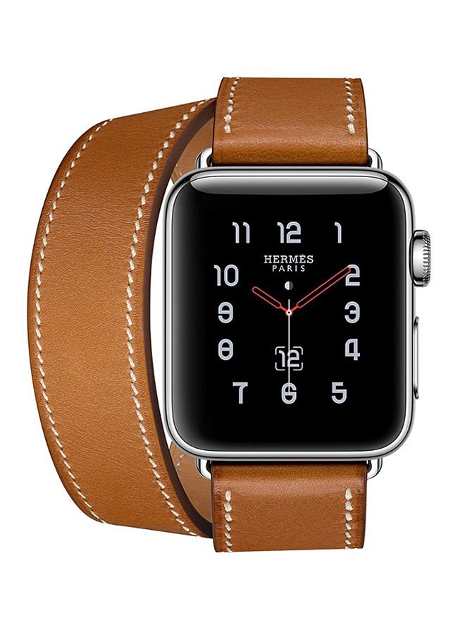 Generic - Replacement Leather Band For Apple Watch Series 2 38mm Brown - Image 1