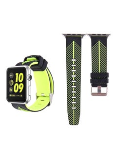 Replacement Band For Apple Watch Series 3/2/1 Black/Green