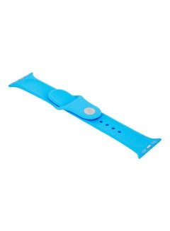 Replacement Band With Clasp And Axle Connectors For Apple Watch 42mm Blue