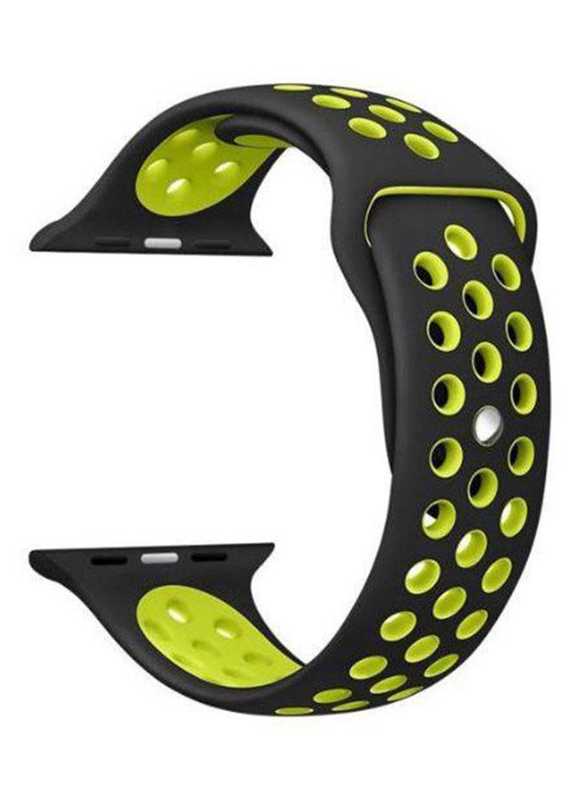 سوار بديل لساعة أبل سيريس 3/2/1 أسود/أخضر - Image 1