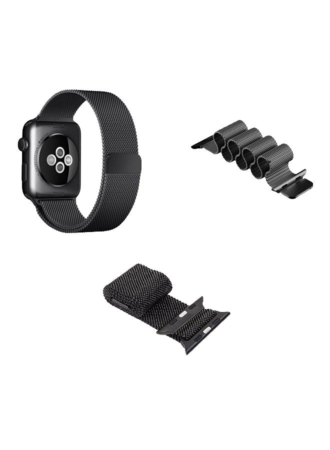 Replacement Band For Apple Watch 42mm Black - Image 3