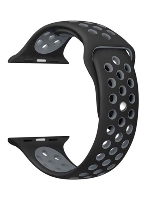 Replacement Band For Apple Watch 42mm Black/Grey