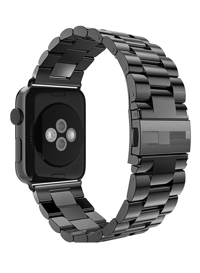 Memorix Replacement Stainless Steel Band For Apple Watch Series 3/2/1 Black - Image 2