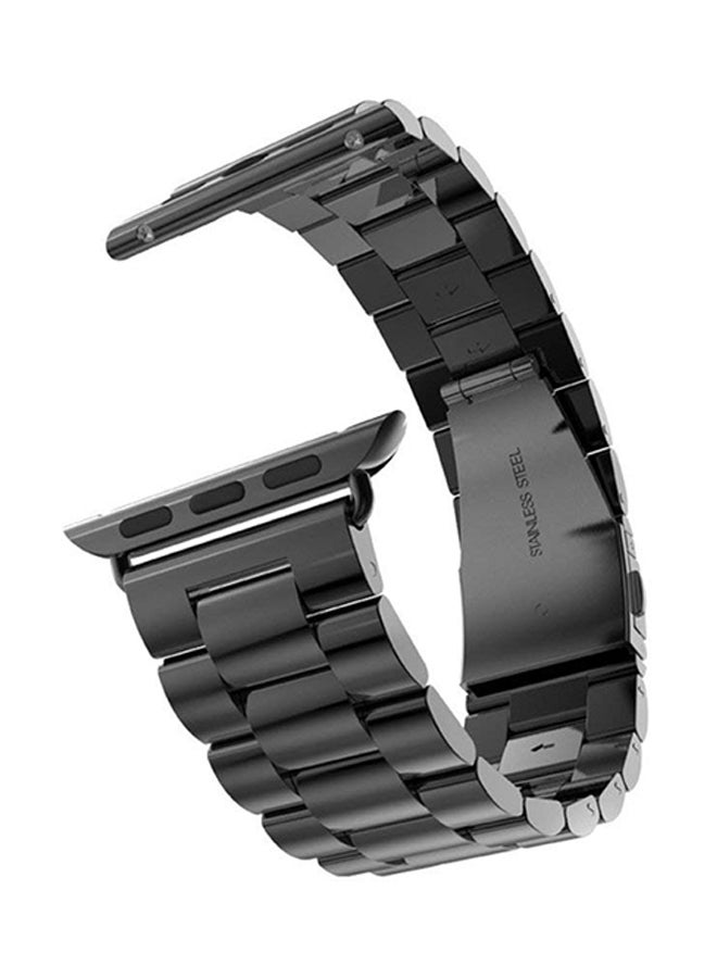 Memorix Replacement Stainless Steel Band For Apple Watch Series 3/2/1 Black - Image 1