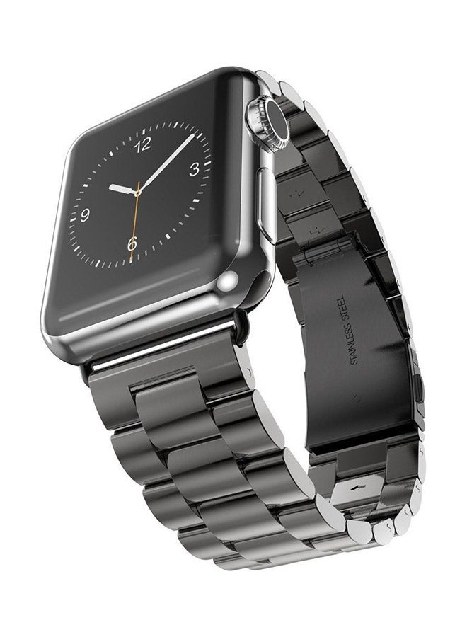 Memorix Replacement Stainless Steel Band For Apple Watch Series 3/2/1 Black - Image 3
