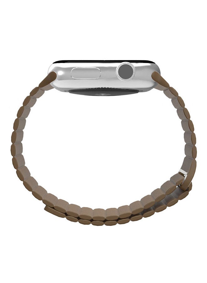Generic - Replacement Band For Apple Watch Series 3/2/1 Brown - Image 1