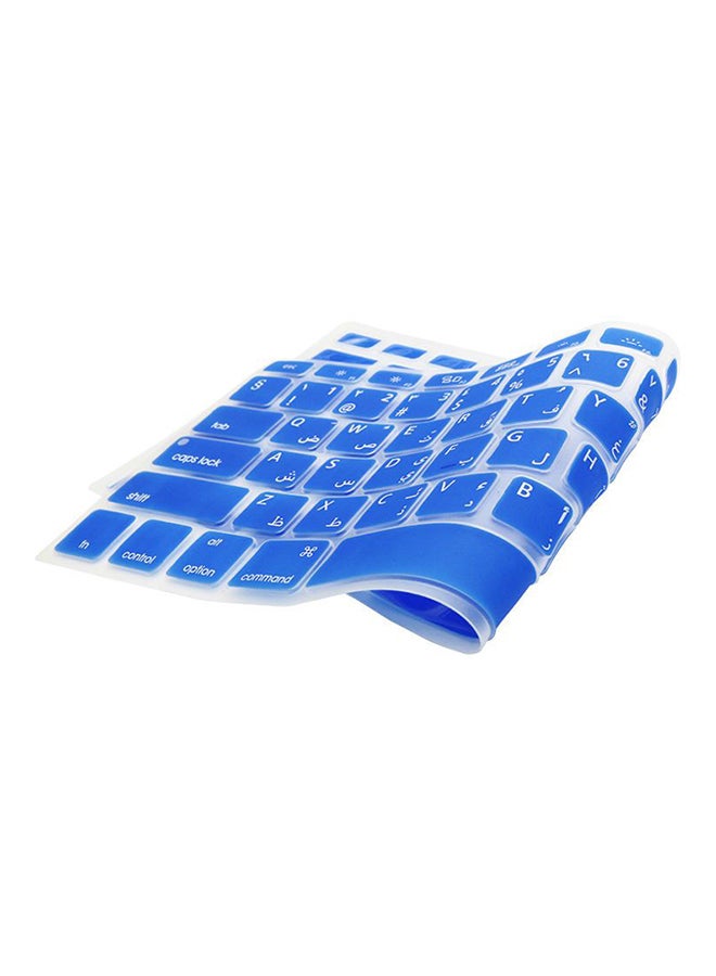 أوزون غطاء لوحة مفاتيح لجهاز أبل ماك بوك برو/آير قياس 13/15/17 بوصة مزود بشاشة ريتينا أزرق وأبيض - Image 3