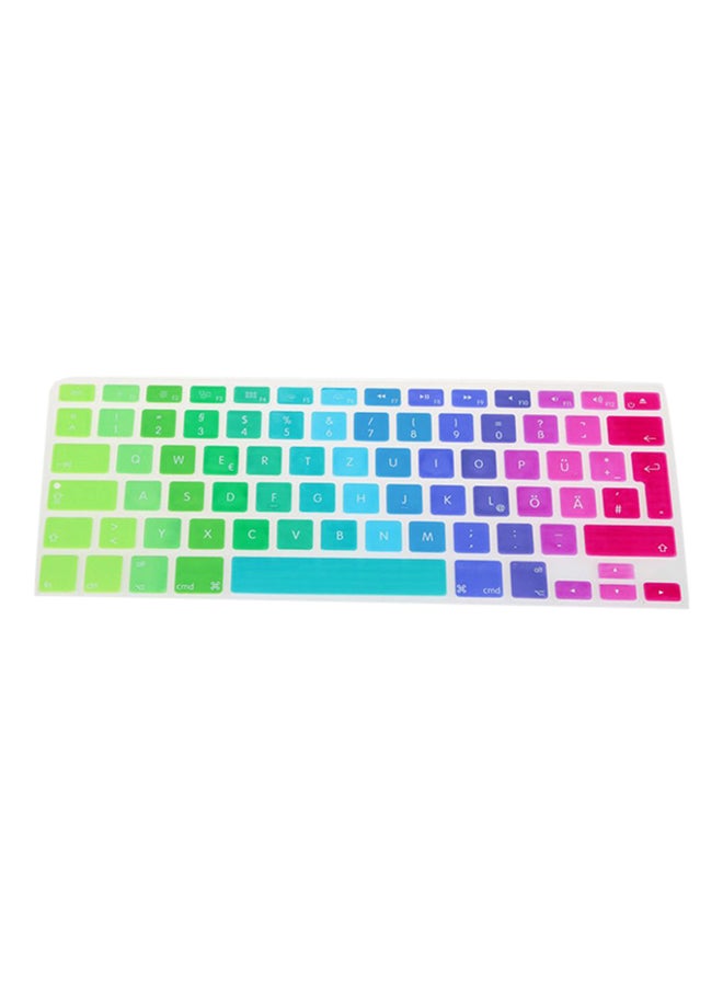 Ozone - Protective Keyboard Cover For Apple MacBook Air 13-Inch/MacBook Pro 13/15/17-Inch (UK Layout) Pink/Red/Blue - Image 1