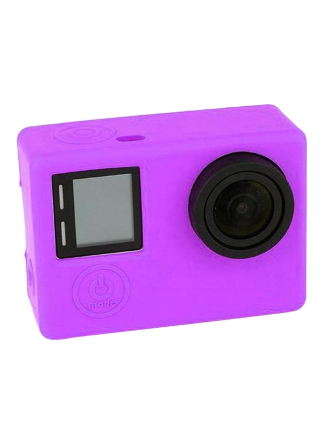 Protective Case Cover For GoPro Hero 4 Sports Action Camera Purple 