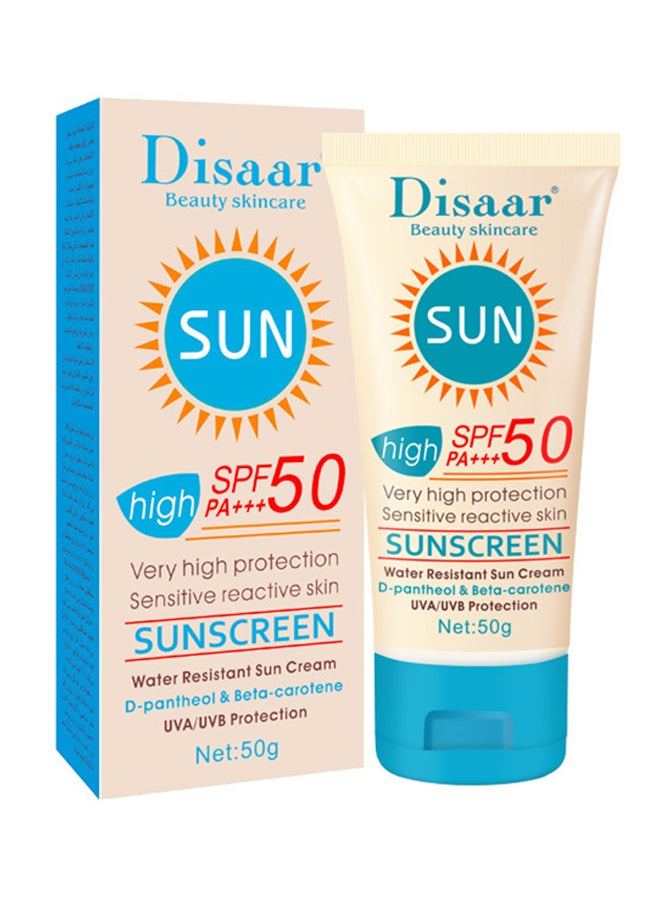 Disaar SPF 50 PA+++ Sunscreen 50grams - Image 1