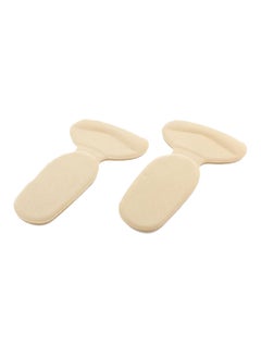 Pair Of 2-In-1 T-Shape Insole Protector Pad Beige